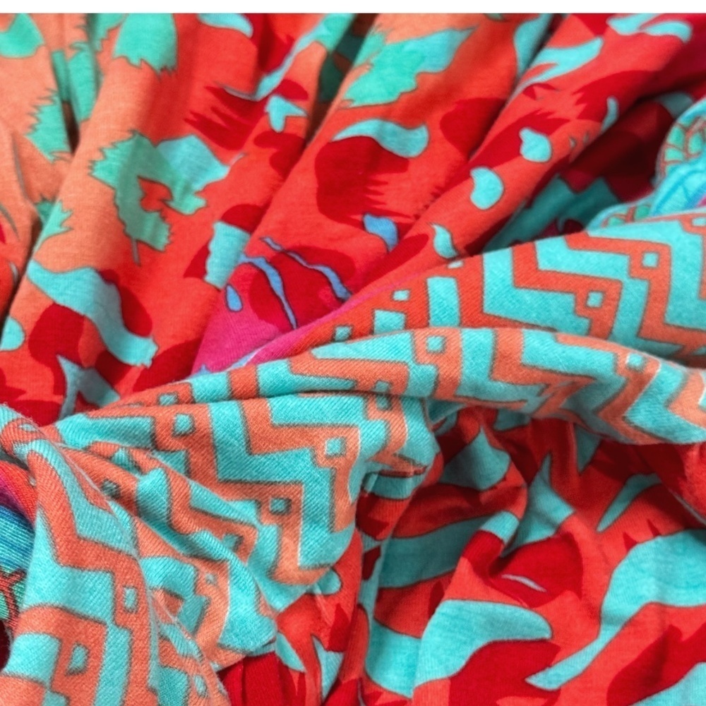 Hale Bob Cabana Maxi Dress Halter Style Resort Beach Tie Neck Vibrant Print XS - Picture 13 of 15